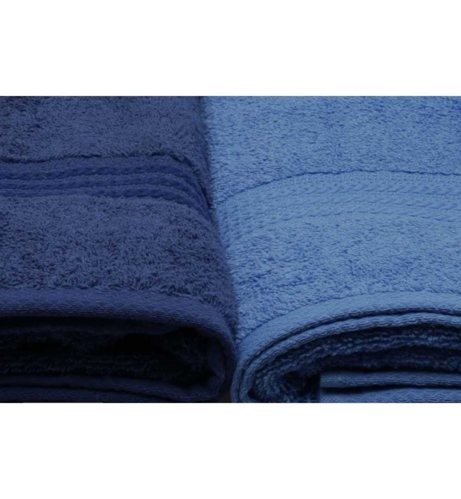 Lot de serviettes de bain (4 pièces) - Bleu foncé Bleu Bleu clair
