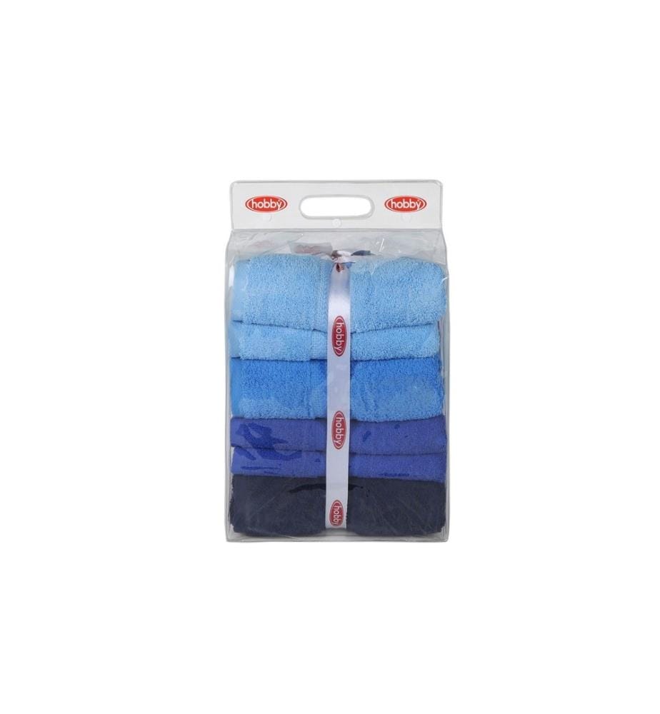 Lot de serviettes de bain (4 pièces) - Bleu foncé Bleu Bleu clair