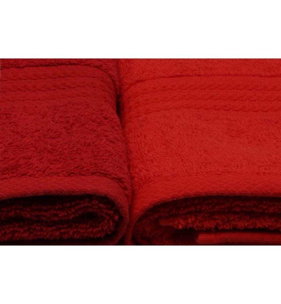 Handtuch-Set (4-teilig) – Hellorange Orange Rot Fuchsia