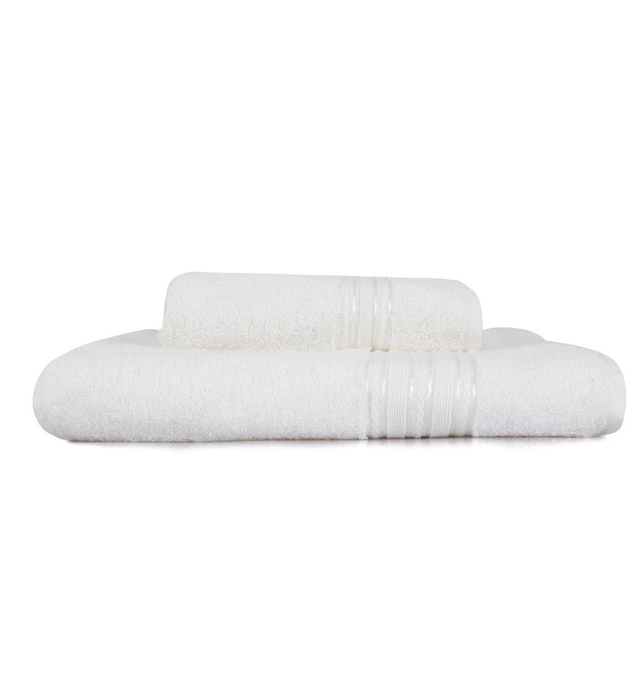 Lot de serviettes (2 pièces) - Crème