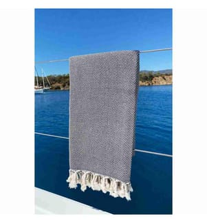 Fouta (Strandtuch) – Schwarz Weiss