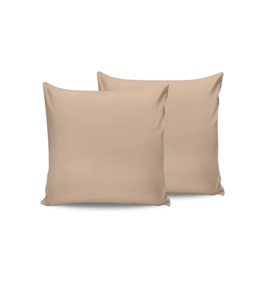 Lot de taies d'oreiller (2 pièces) - Beige