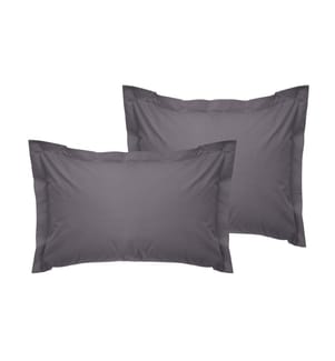 Ensemble de taies d'oreiller Oxford (2 pièces) - Gris foncé