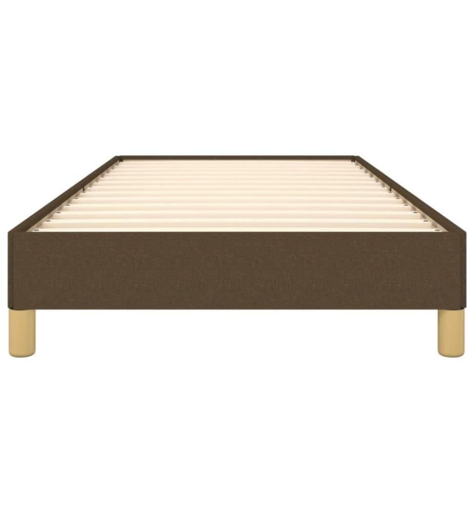 Bettgestell Dunkelbraun 80x200 cm Stoff