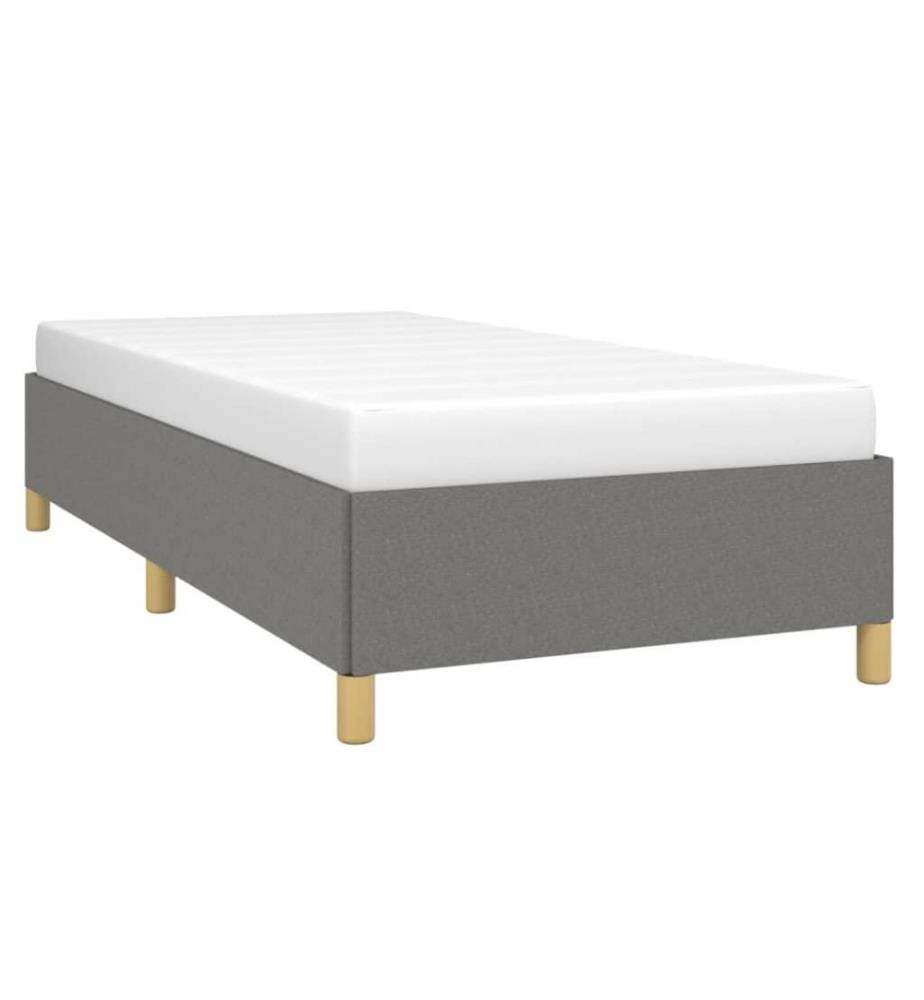 Bettgestell Dunkelgrau 80x200 cm Stoff