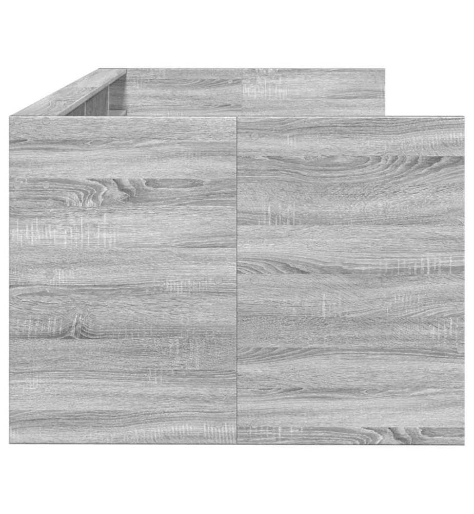 Tagesbett mit Schubladen Grau Sonoma 75x190 cm Holzwerkstoff