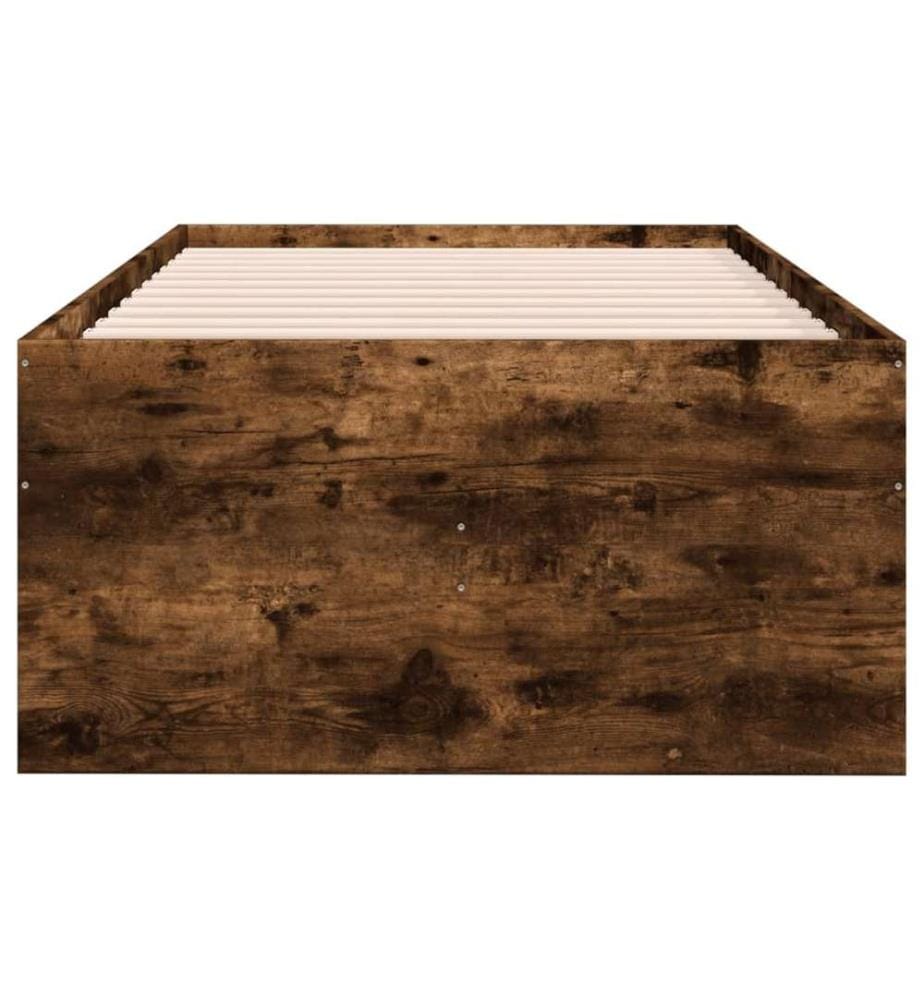 Tagesbett mit Schubladen Räuchereiche 75x190 cm Holzwerkstoff