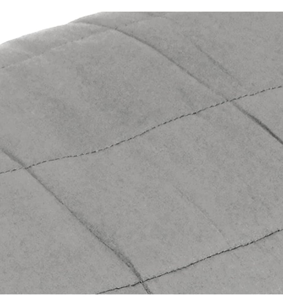 Couverture lestée Gris 122x183 cm 5 kg Tissu