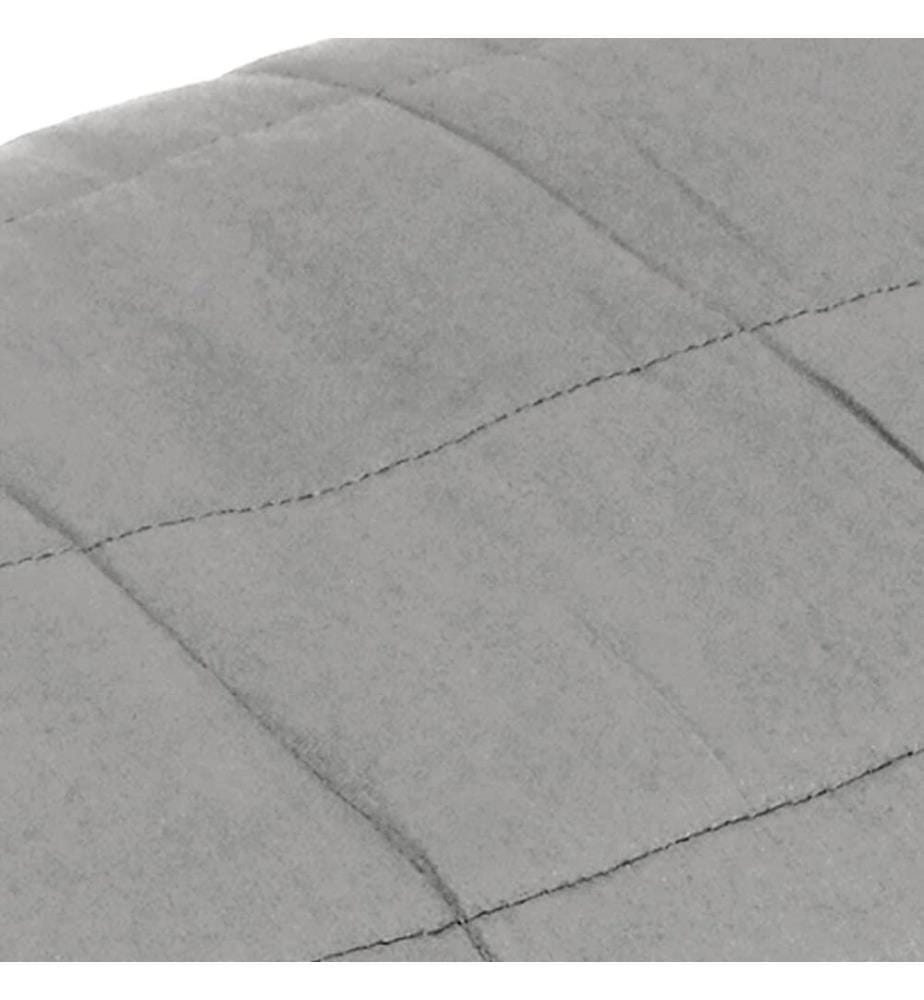 Couverture lestée Gris 122x183 cm 9 kg Tissu