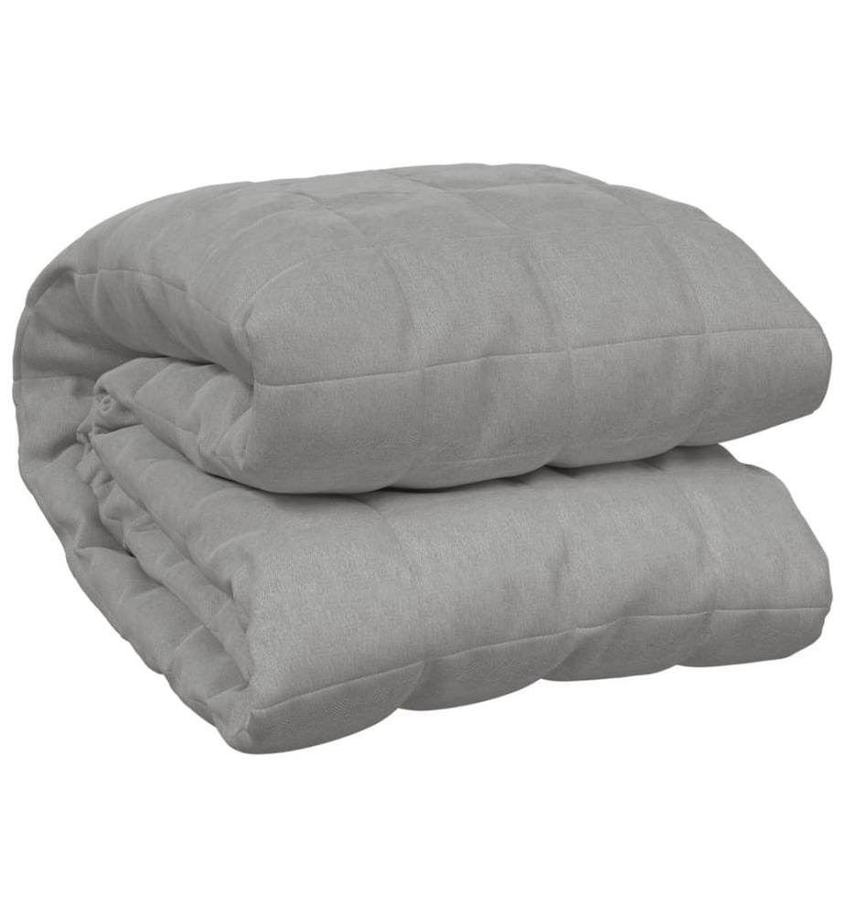 Couverture lestée Gris 135x200 cm 10 kg Tissu