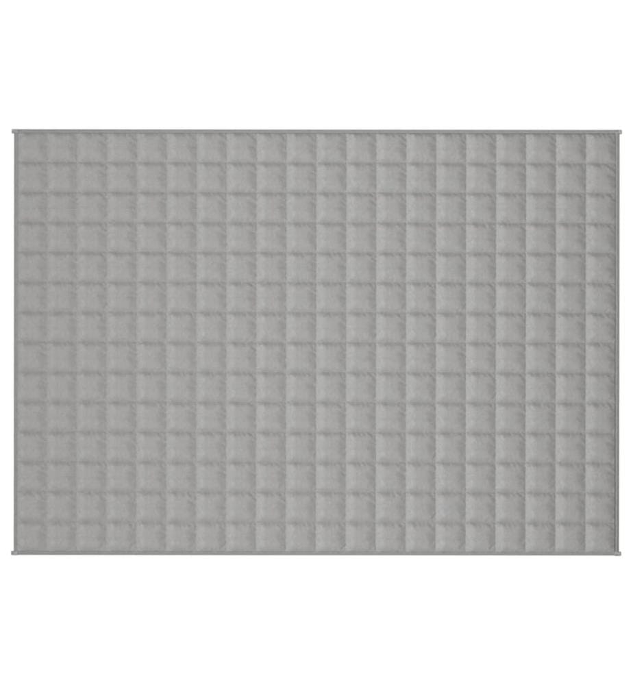 Couverture lestée Gris 137x200 cm 10 kg Tissu