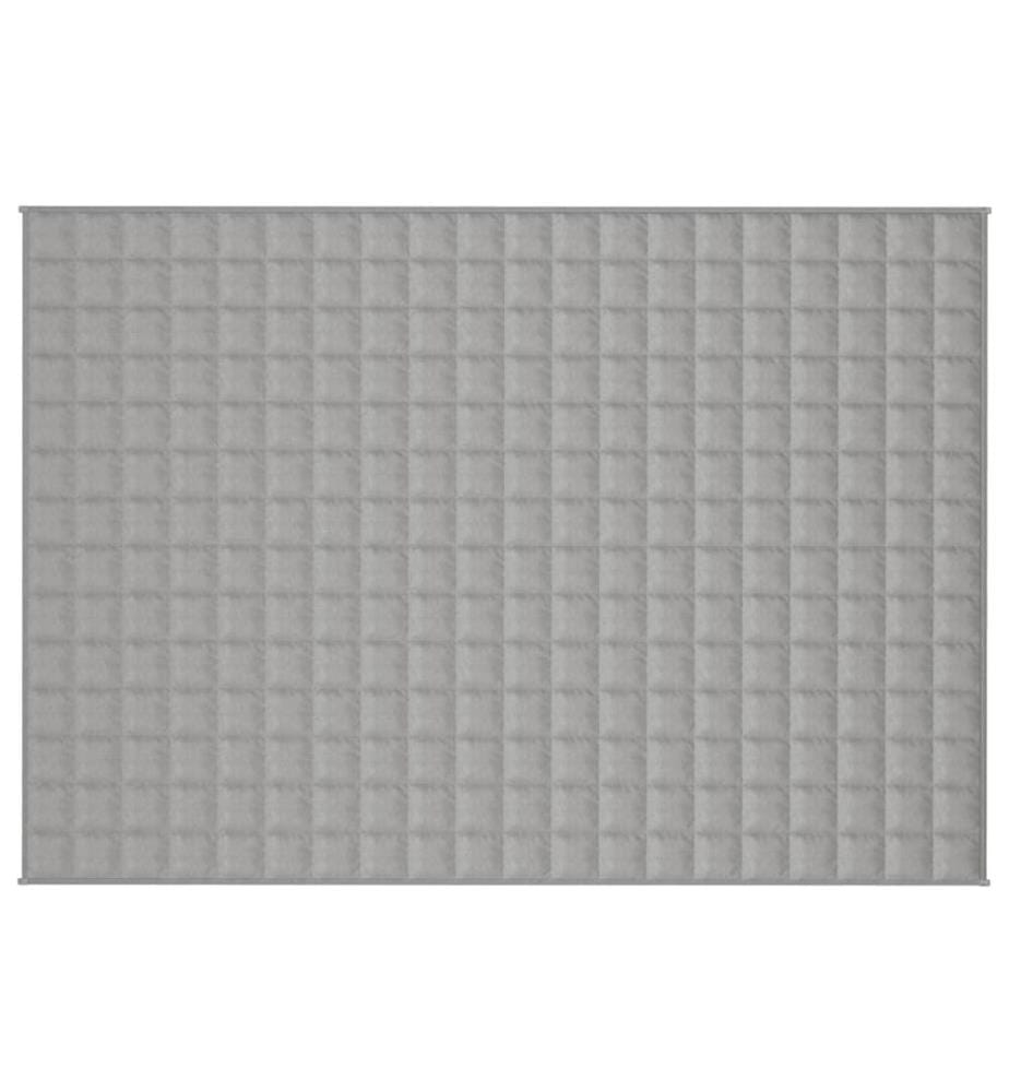 Couverture lestée Gris 140x200 cm 10 kg Tissu