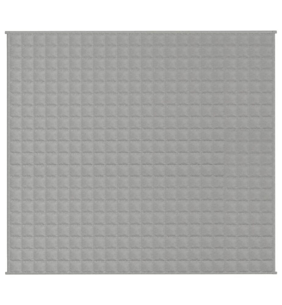 Couverture lestée Gris 200x220 cm 9 kg Tissu
