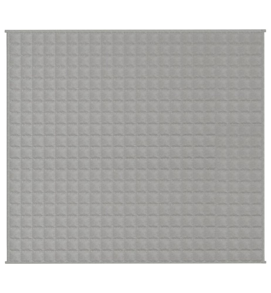 Couverture lestée Gris 200x220 cm 13 kg Tissu
