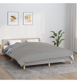 Couverture lestée Gris 220x240 cm 11 kg Tissu