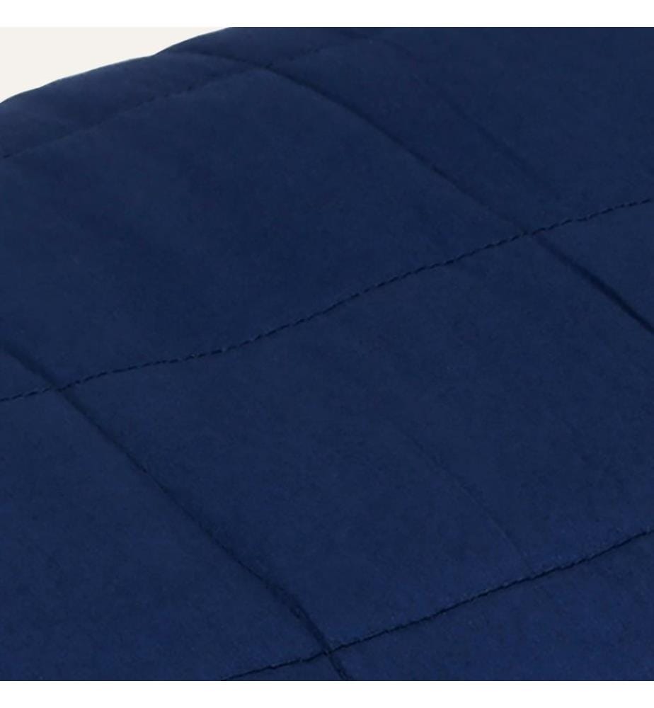 Couverture lestée Bleu 122x183 cm 9 kg Tissu