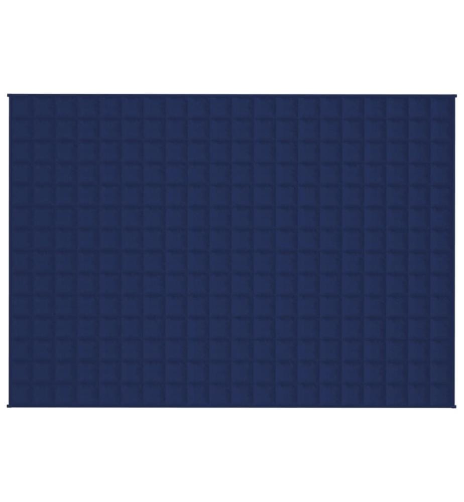 Couverture lestée Bleu 140x200 cm 6 kg Tissu