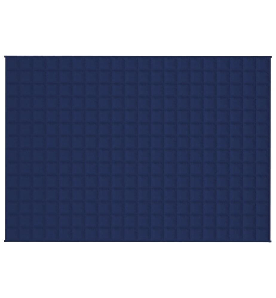 Couverture lestée Bleu 135x200 cm 10 kg Tissu