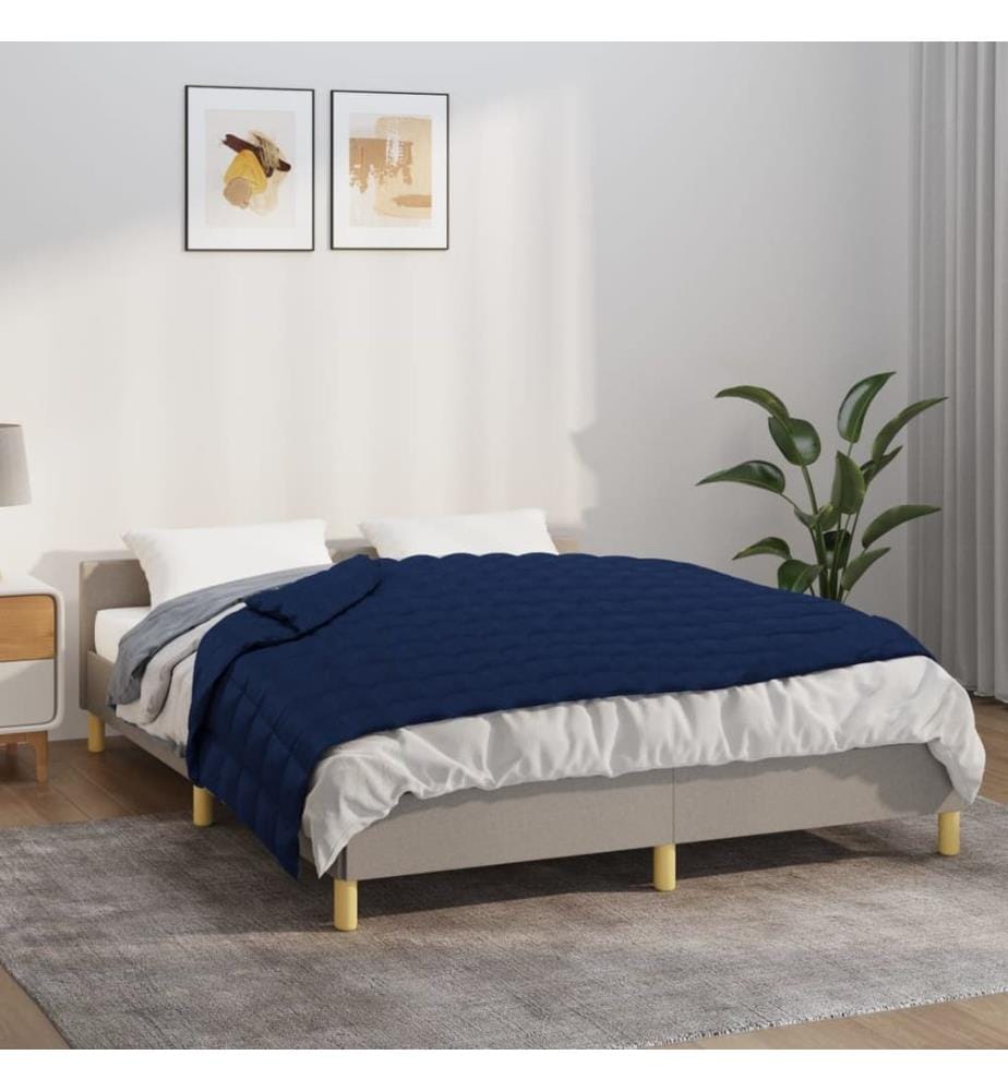Couverture lestée Bleu 152x203 cm 11 kg Tissu