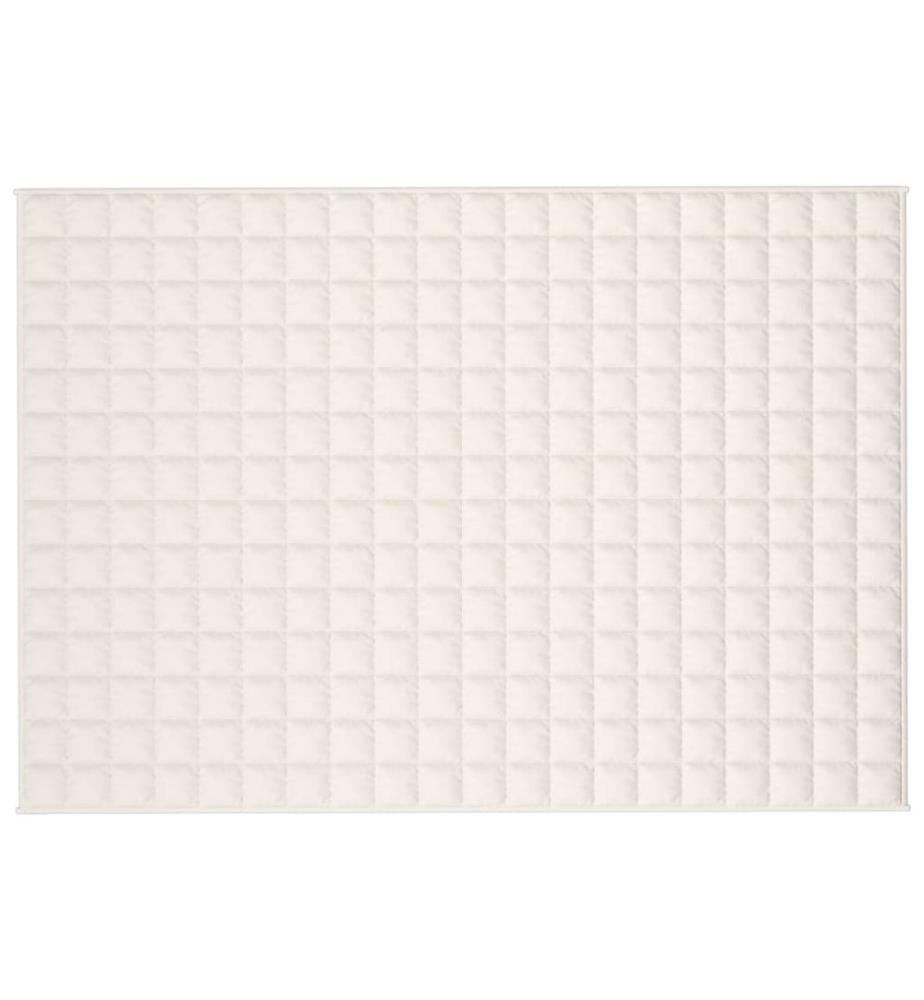 Couverture lestée Crème clair 135x200 cm 10 kg Tissu