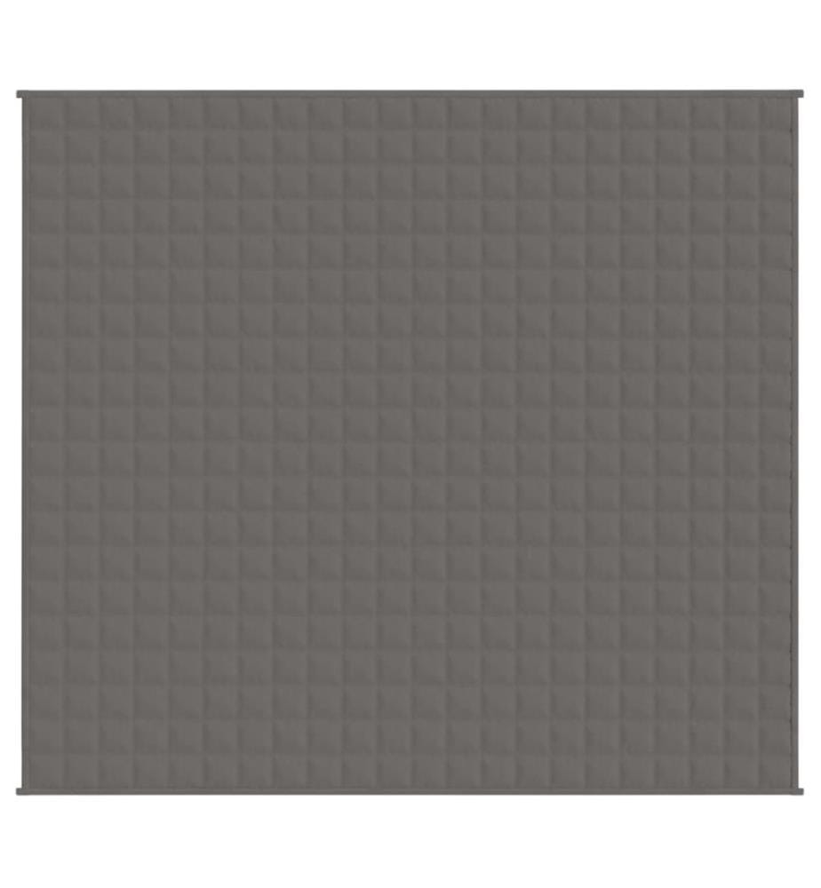 Couverture lestée Gris 200x230 cm 9 kg Tissu