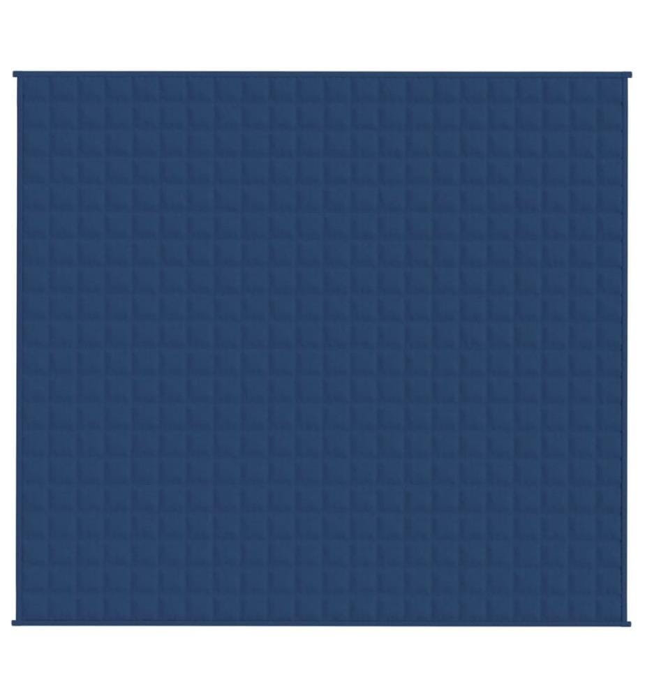 Couverture lestée Bleu 200x230 cm 13 kg Tissu