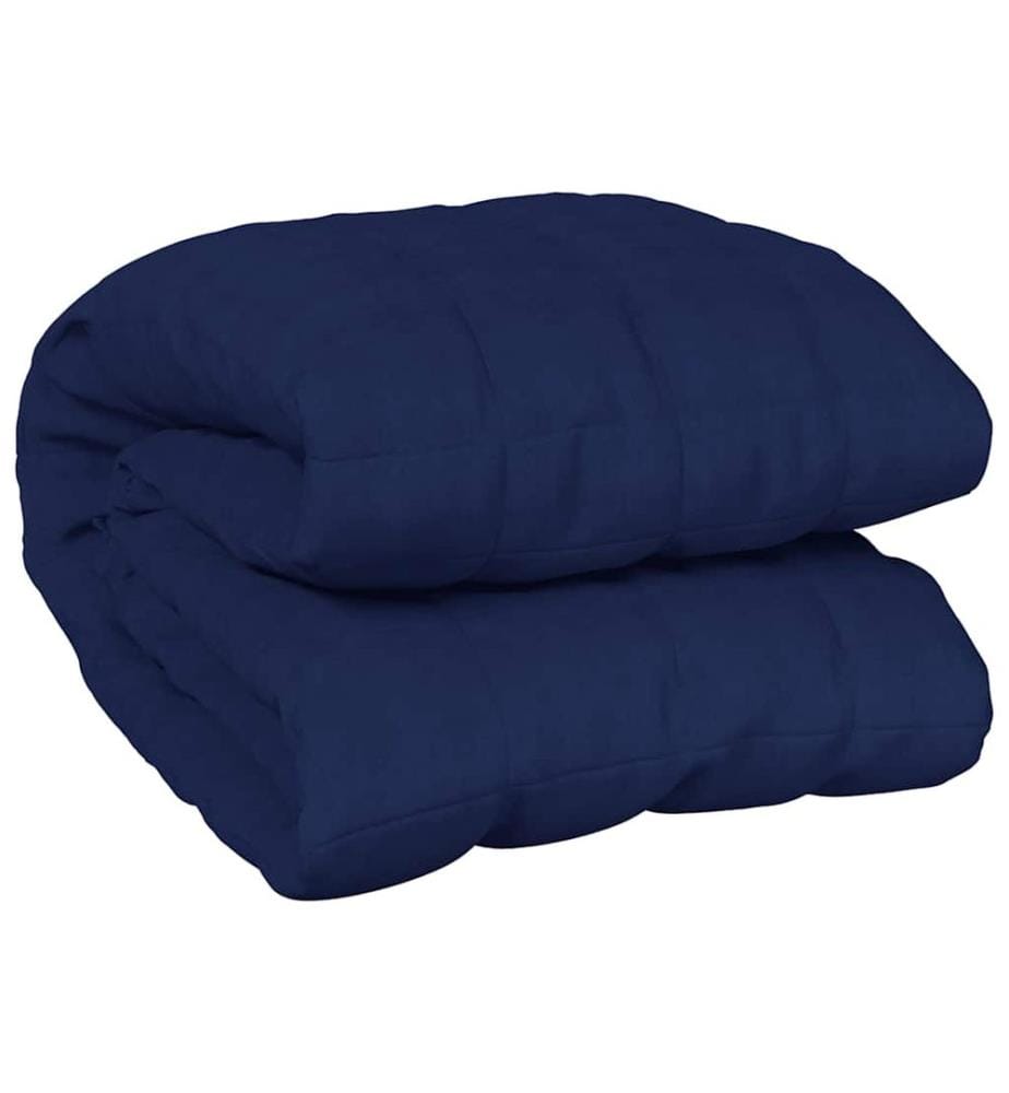 Couverture lestée Bleu 155x220 cm 11 kg Tissu