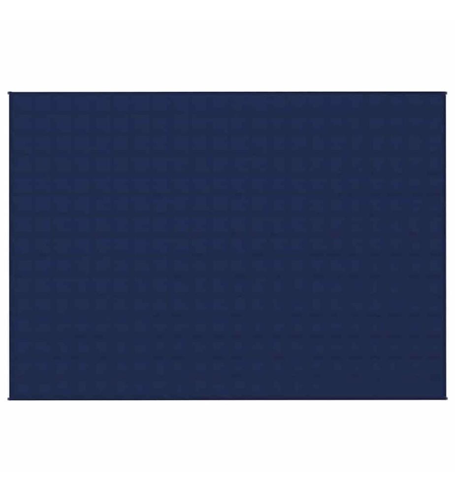 Couverture lestée Bleu 155x220 cm 11 kg Tissu