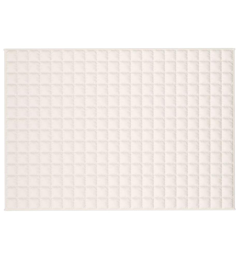 Couverture lestée Crème clair 138x200 cm 10 kg Tissu