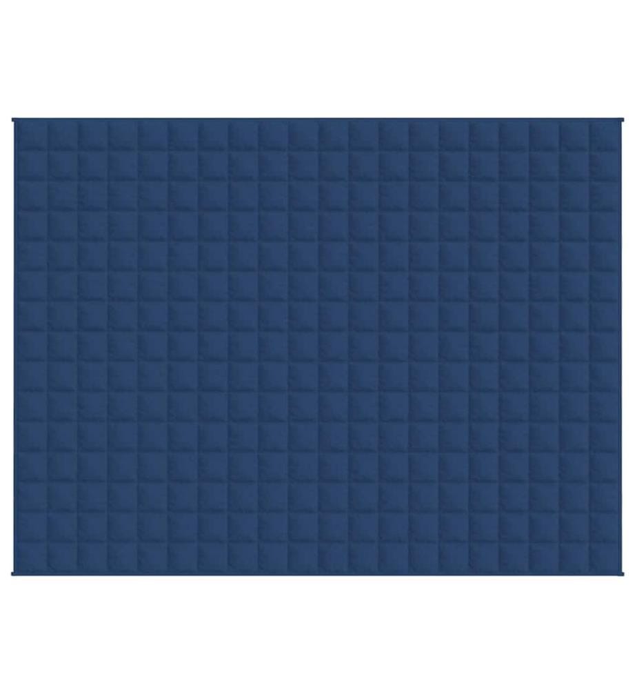 Couverture lestée Bleu 150x200 cm 11 kg Tissu