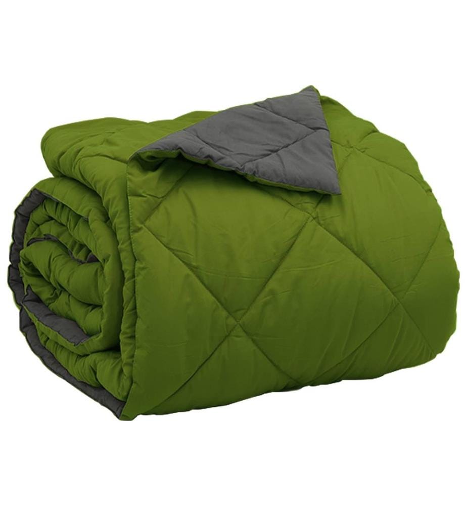 Duvet complet toute l'année Vert et Anthracite 200 x 200 cm