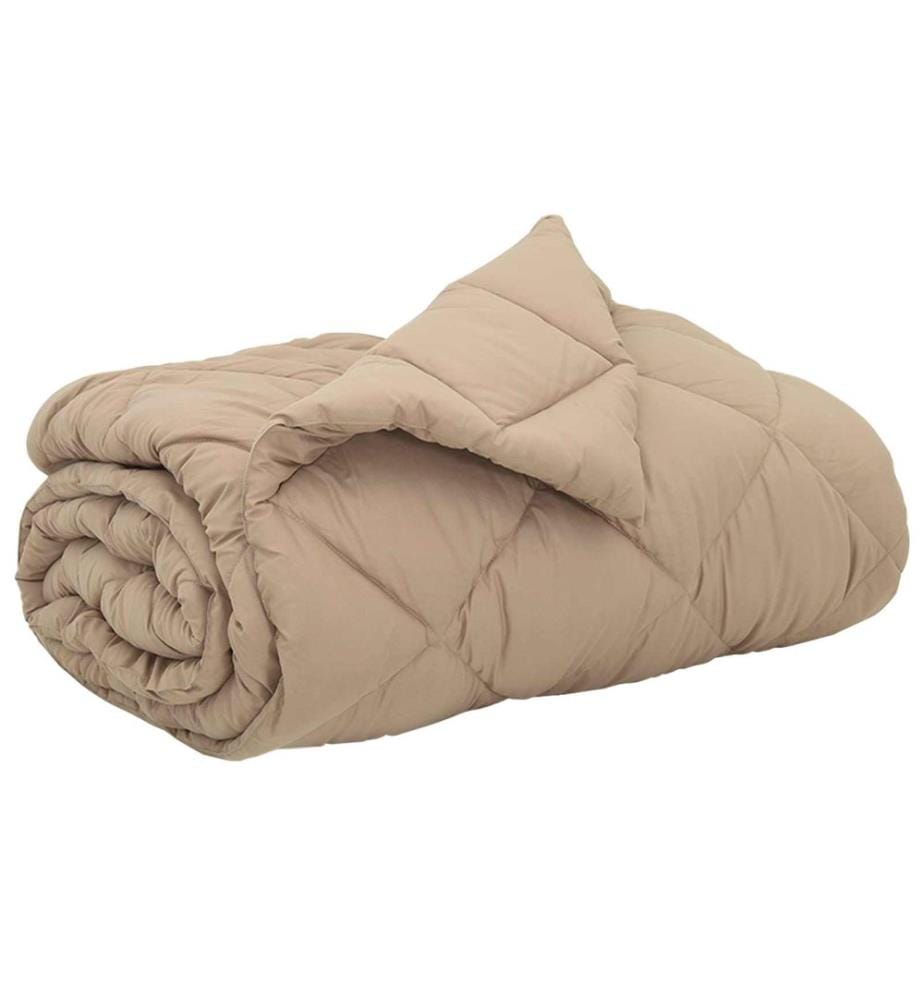 Duvet complet toute l'année Taupe 240 x 200 cm Microfibre