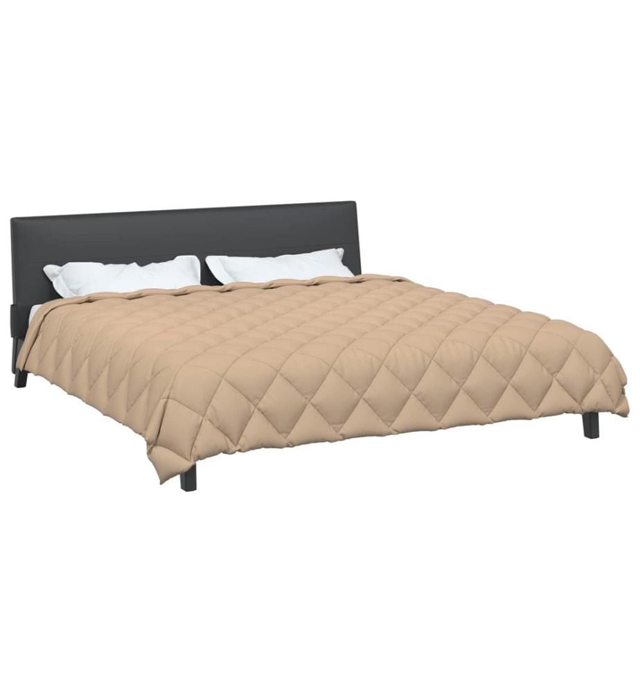 Duvet d'hiver Taupe 220 x 240 cm Microfibre