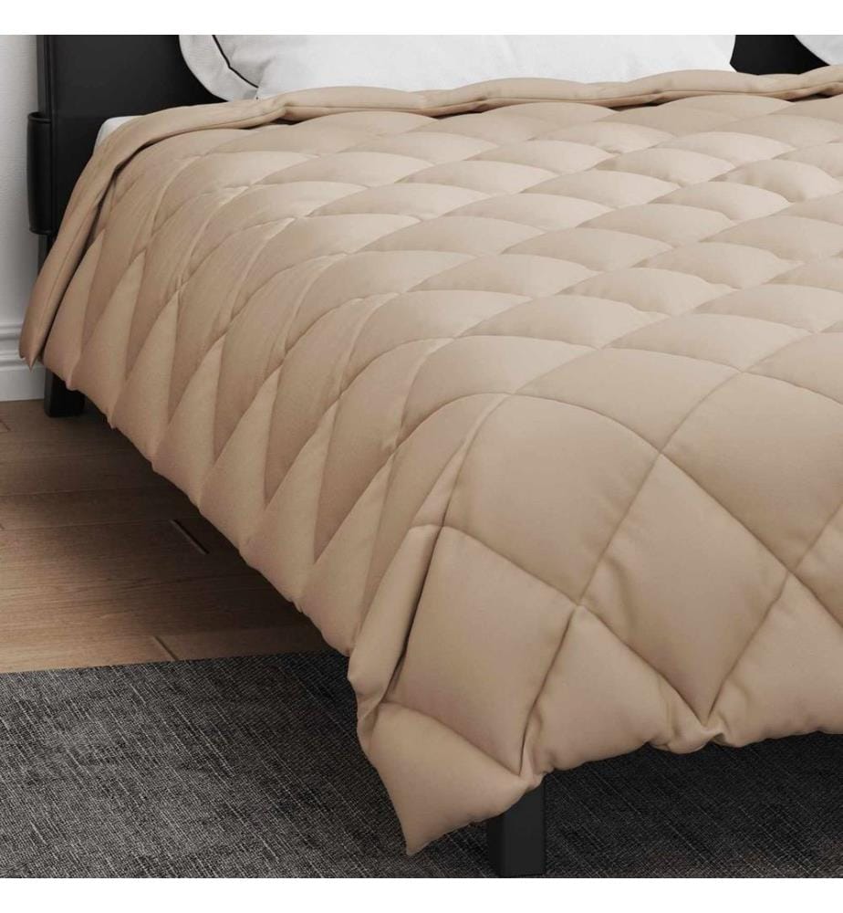Duvet d'hiver Taupe 220 x 240 cm Microfibre