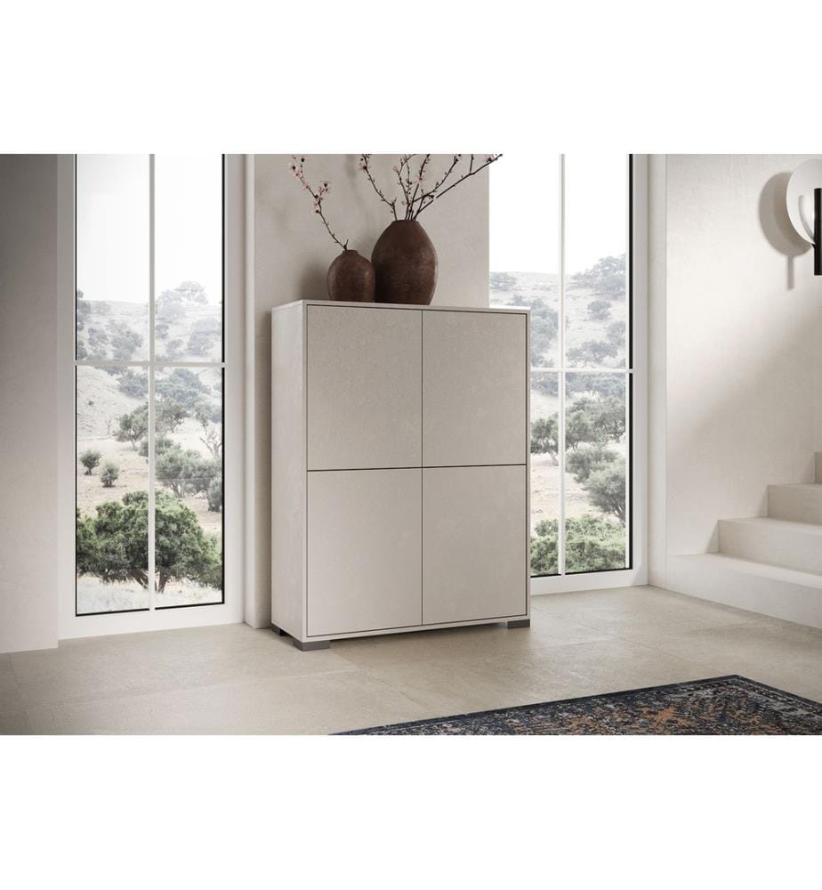 Highboard 4 Türen 90x35x120 cm Lumina cashmere