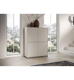 Highboard 4 Türen 90x35x120 cm Lumina cashmere