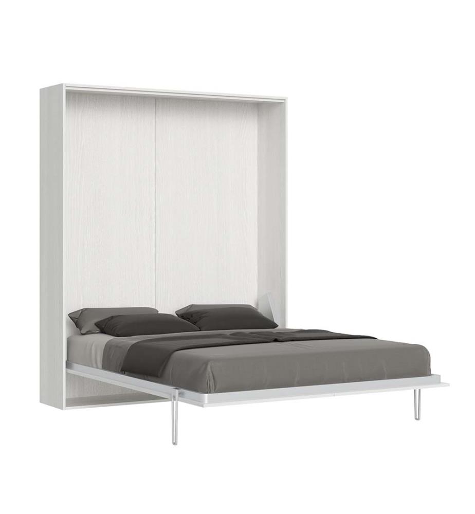 Lit escamotable Kentaro 160 Vertical - Blanc