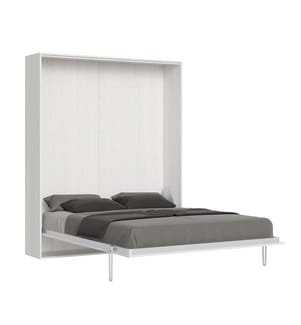 Lit escamotable Kentaro 160 Vertical - Blanc
