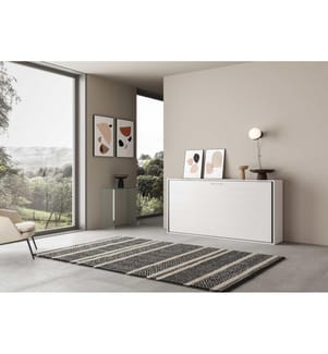 Lit escamotable Kando Eizelbett horizontal frêne blanc