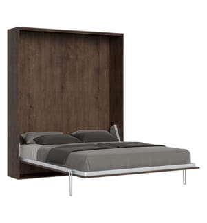 Lit escamotable Kentaro 160 Vertical - Marron