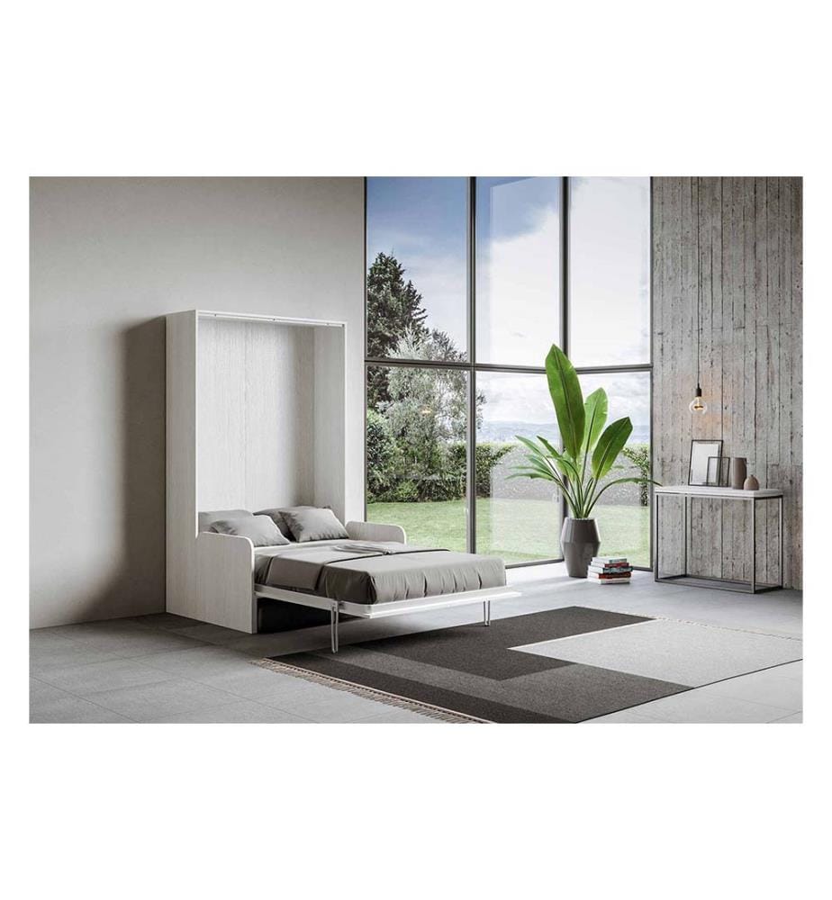 Lit escamotable Kentaro Sofà 120 Vertical - Blanc