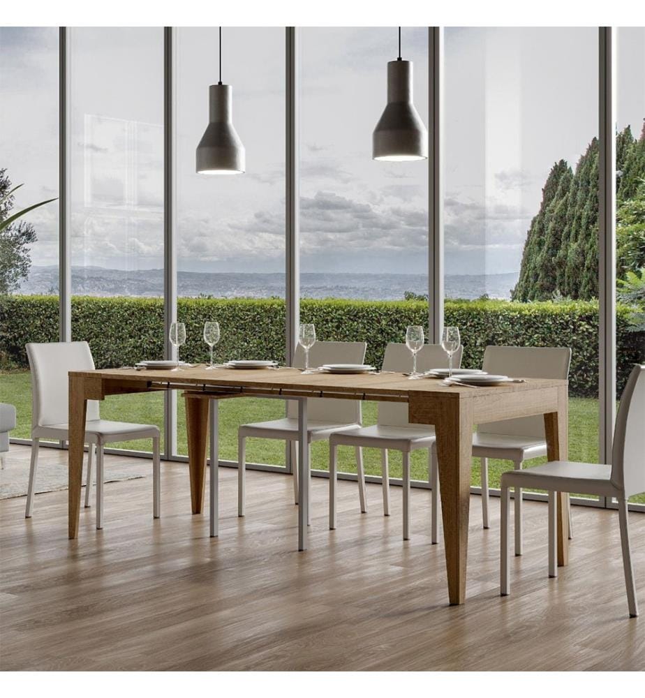 Console Extensible 90 x 42-198 cm Isotta Small - Chêne