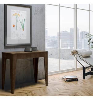 Ausziehbarer Konsolentisch 90 x 42-198 cm Isotta Small - Nussbaumbraun