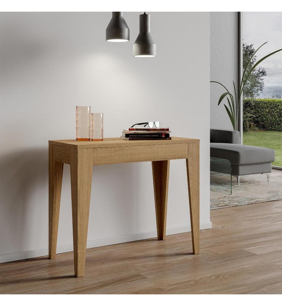 Console Extensible 90 x 42-302 cm Isotta - Chêne