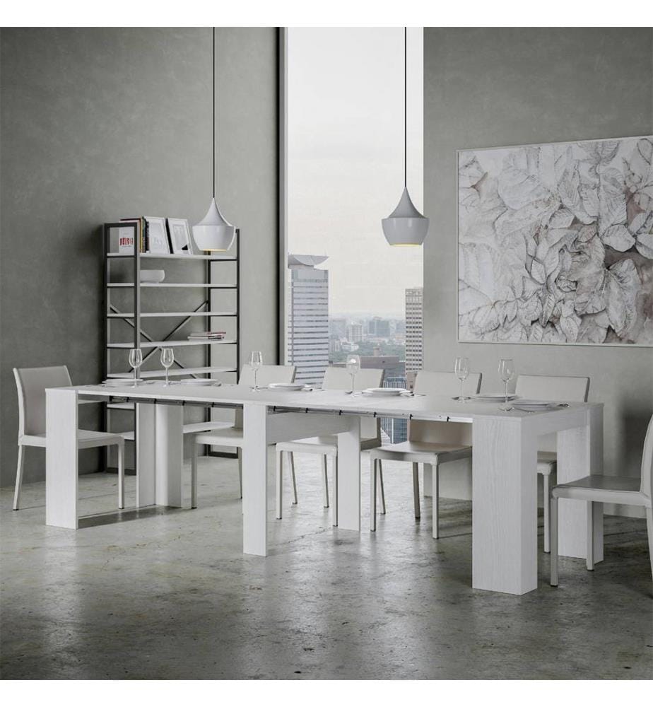 Console Extensible 90 x 48-296 cm Venus - Blanc