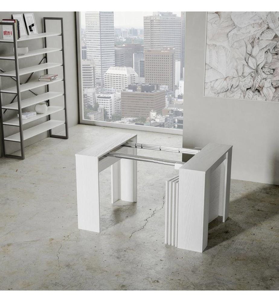 Console Extensible 90 x 48-296 cm Venus - Blanc