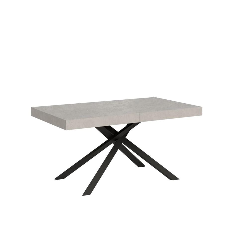 Table Extensible 160x90-264 cm Karida cachemire - Gris & Anthracite