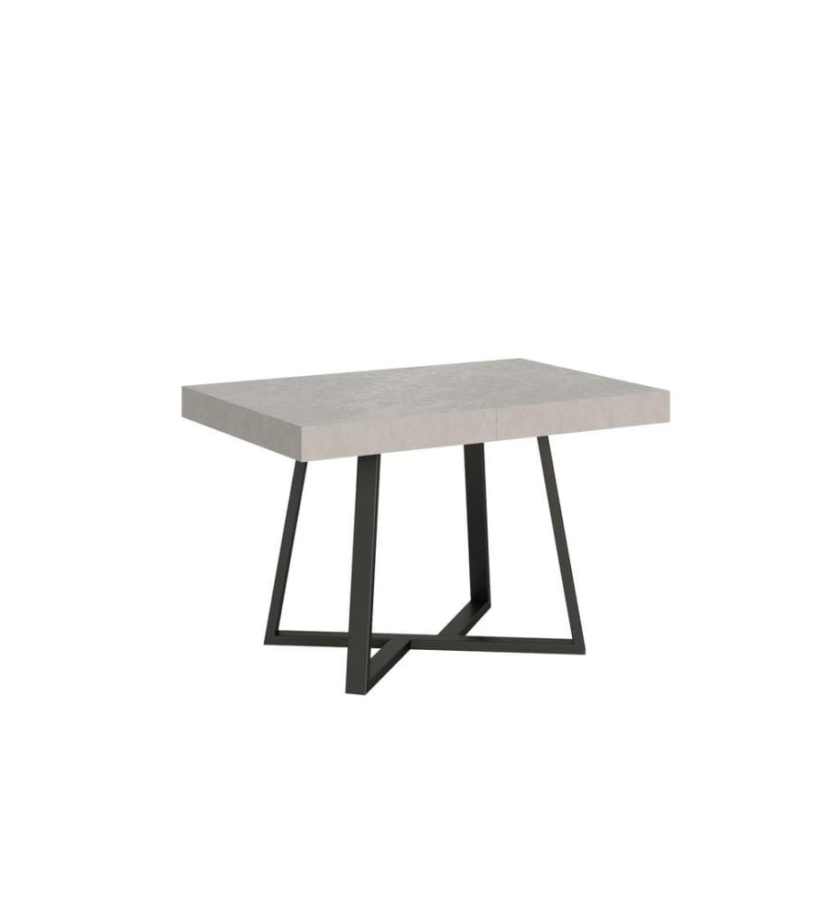 Ausziehbarer Tisch 120x80-204 cm Zeplir Kaschmir - Grau & Anthrazit