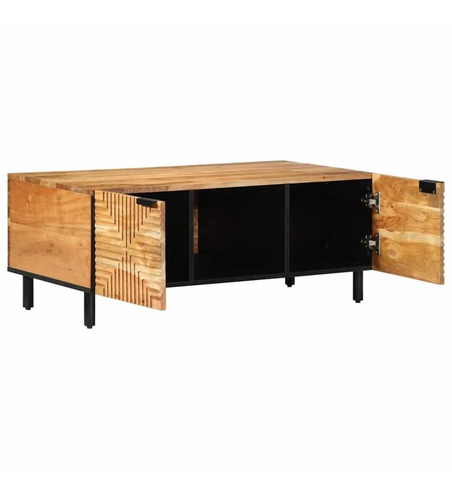 Tavolino Marrone 100 x 54 x 40 cm Acacia massiccia