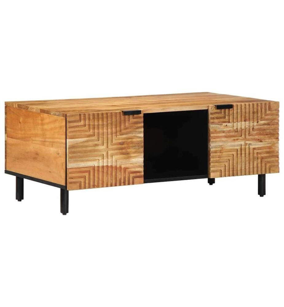 Tavolino Marrone 100 x 54 x 40 cm Acacia massiccia